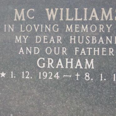 Mc WILLIAMS Graham 1924-1986