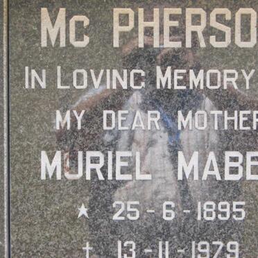 Mc PHERSON Muriel Mabel 1895-1979