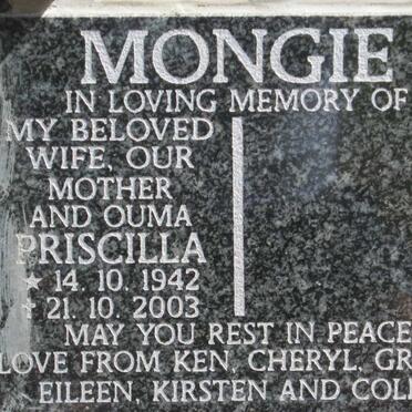 MONGIE Priscilla 1942-2003