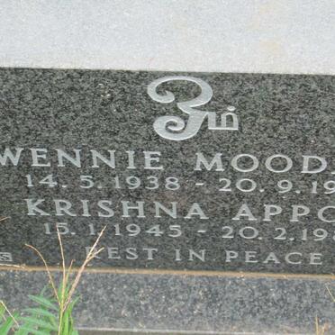 MOODALE Gwennie 1938-1973 :: APPOO Krishna 1945-1981