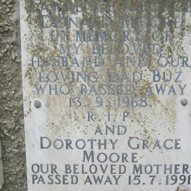 MOORE Donald -1968 &amp; Dorothy Grace -1991
