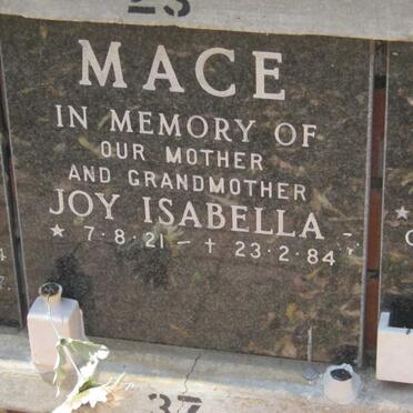 MACE Joy Isabella 1921-1984