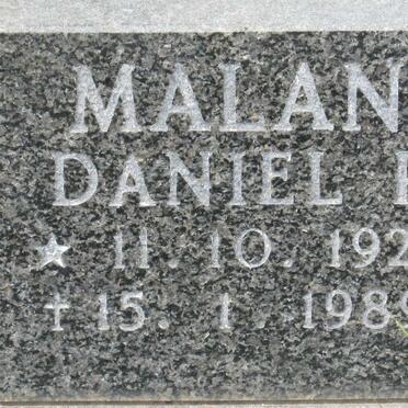MALAN Daniel P. 1925-1989