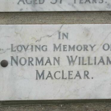 MACLEAR Norman William