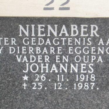 NIENABER Johannes 1918-1987