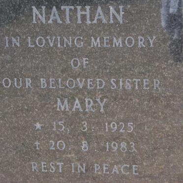 NATHAN Mary 1925-1983
