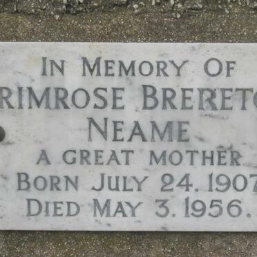 NAEME Primrose Brereton 1907-1956