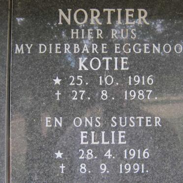 NORTIER Kotie 1916-1987 :: NORTIER Ellie 1916-1991