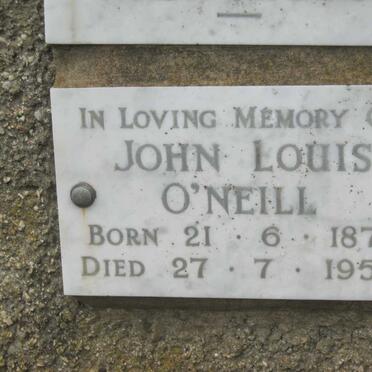 O'NEILL John Louis 1876-1958