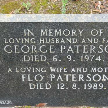 PATERSON George -1974 &amp; Flo -1989