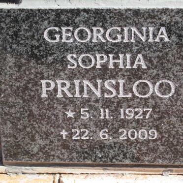 PRINSLOO Georgina Sophia 1927-2009