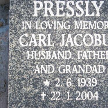 PRESSLY Carl Jacobus 1939-2004