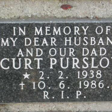 PURSLOW Curt 1938-1986
