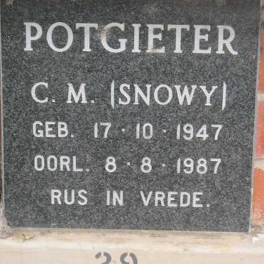 POTGIETER C.M. 1947-1987