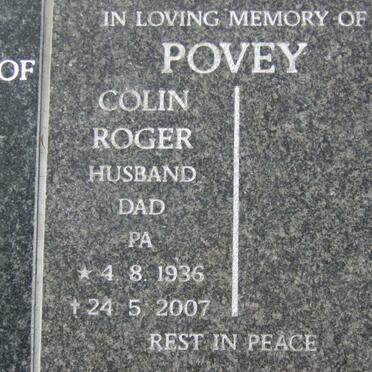 POVEY Colin Roger 1936-2007