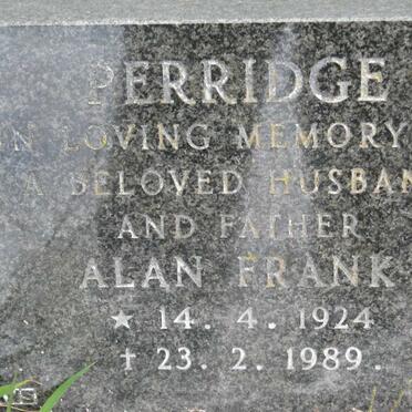 PERRIDGE Alan Frank 1924-1989
