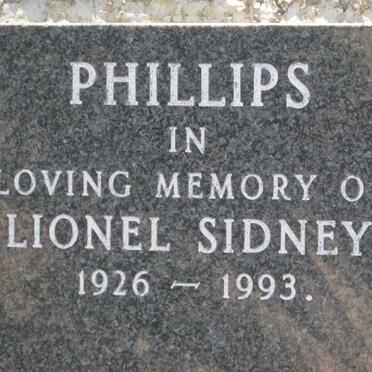 PHILLIPS Lionel Sidney 1926-1993