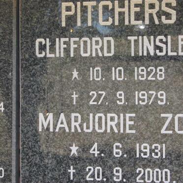 PITCHERS Clifford Tinsley 1928-1979 &amp; Marjorie Zoe 1931-2000