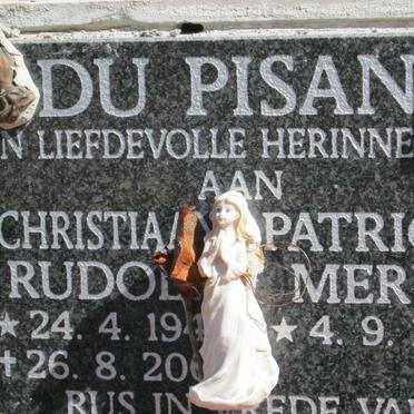 PISANI Christiaan Rudolph, du 1947-200? &amp; Patricia Merle 1950- 