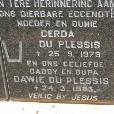PLESSIS Dawie, du -1983 &amp; Gerda  -1979