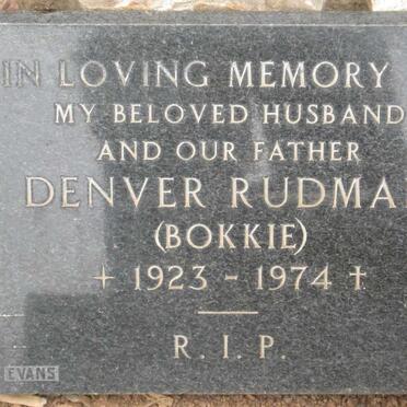 RUDMAN Denver 1923-1974