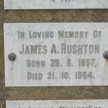 RUSHTON James A. 1897-1964