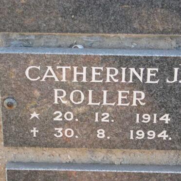 ROLLER Catherine J. 1914-1994