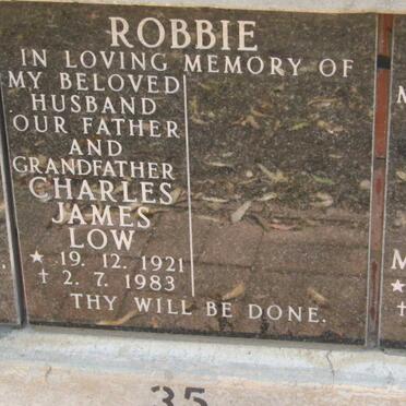 ROBBIE Charles James Low 1921-1983