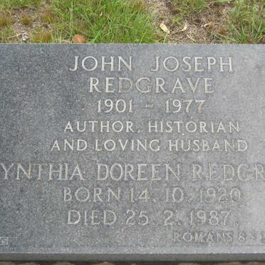 REDGRAVE John Joseph 1901-1977 &amp; Cynthia Doreen 1920-1987