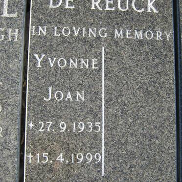 REUCK Yvonne Joan, de 1935-1999