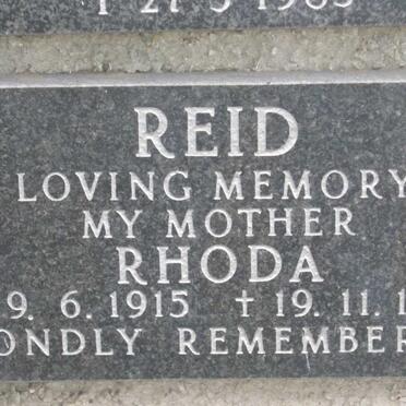 REID Rhoda 1915-1984