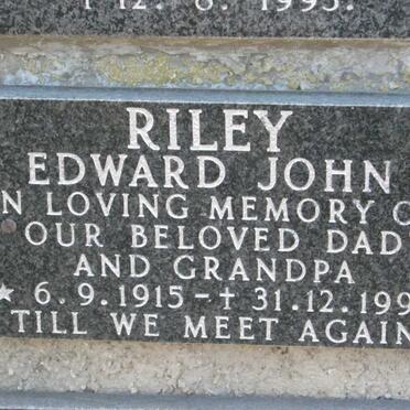 RILEY Edward John 1915-1993
