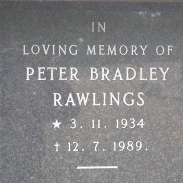 RAWLINGS Peter Bradley 1934-1989