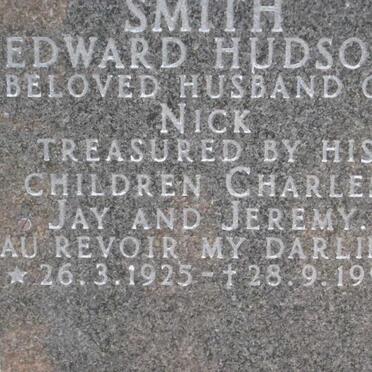 SMITH Edward Hudson 1925-1992