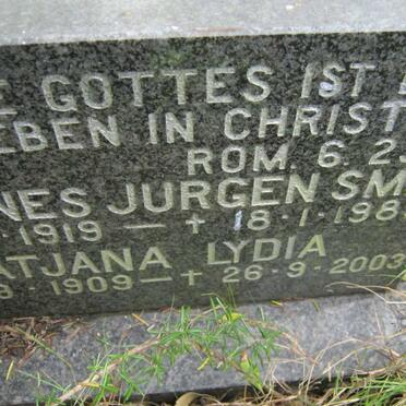 SMIT Johannes Jurgens 1919-1989 &amp; Tatjana Ludia 1909-2003 