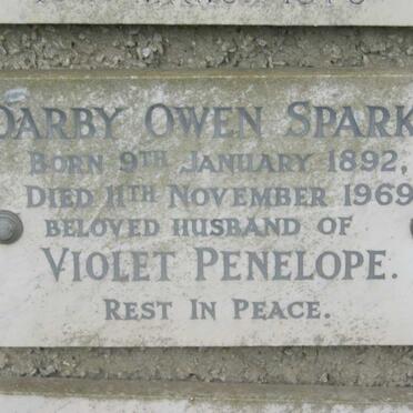 SPARKS Darby Owen 1892-1969