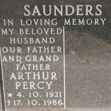 SAUNDERS Arthur Percy 1921-1986