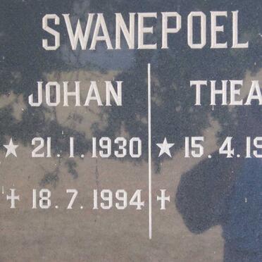 SWANEPOEL Johan 1930-1994 &amp; Thea 1935-