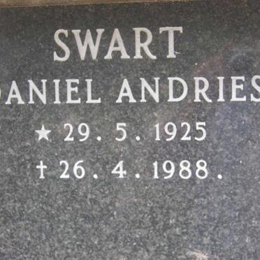 SWART Daniel Andries 1925-1988
