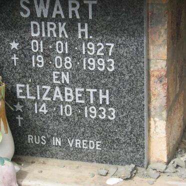 SWART Dirk H. 1927-1993 &amp; Elizabeth 1933-
