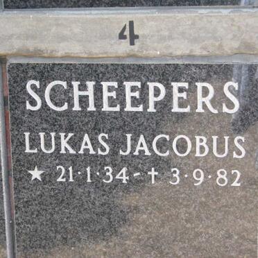SCHEEPERS Lukas Jacobus 1934-1982