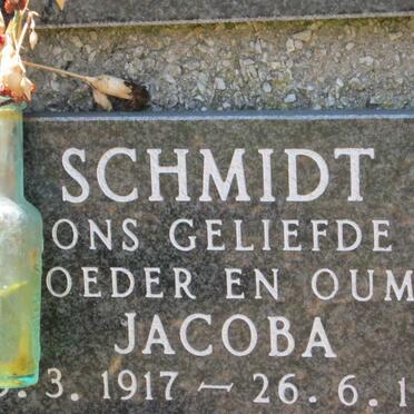SCHMIDT Jacoba 1917-1998