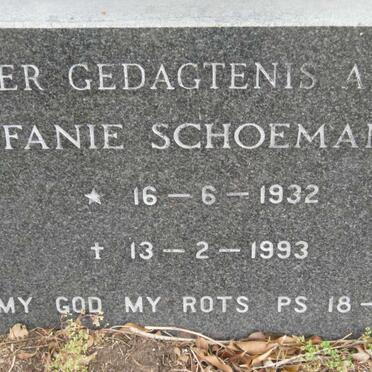 SCHOEMAN Fanie 1932-1993