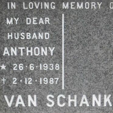 SCHANKE Anthony, van 1938-1987