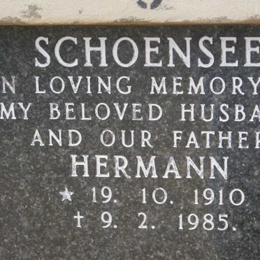 SCHOENSEE Hermann 1910-1985