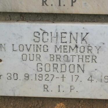 SCHENK Gordon 1927-1996
