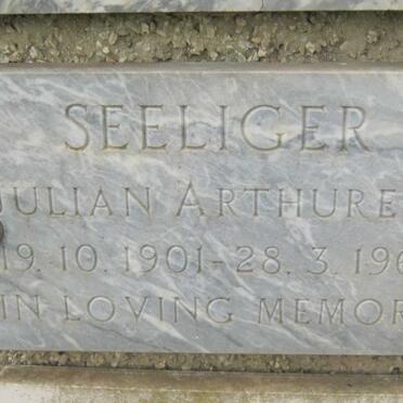SEELIGER Julian Arthurene 1901-1969