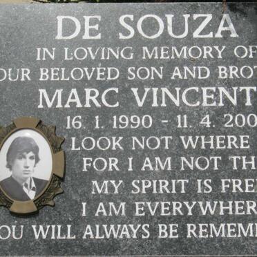 SOUZA Marc Vincent, de 1990-2007