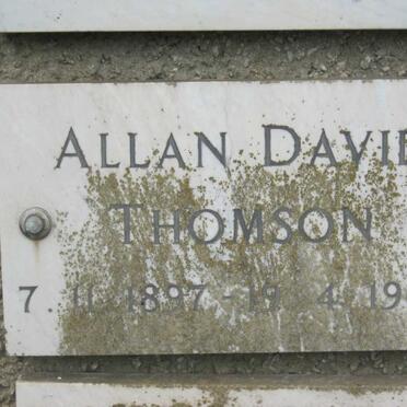 THOMSON Allan David 1897-1968