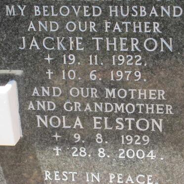 THERON Jackie 1922-1979 &amp; Nola Elston 1929-2004